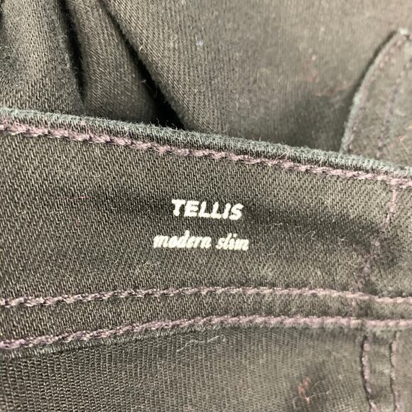 ADRIANO GOLDSCHMIED Size 32 Black Cotton Polyurethane Slim Jeans - Picture 4 of 5